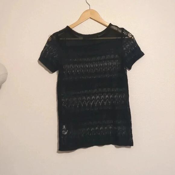 Zara Basic black lace top size XS - Picture 5 of 5